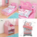 Set mobilier Princess Castle 5 piese - pat noptiera lenjerie platuma perna saltea